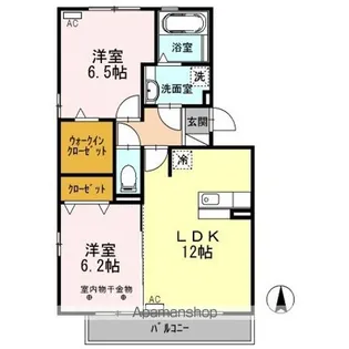 ウィスタリア【3階】の間取り
