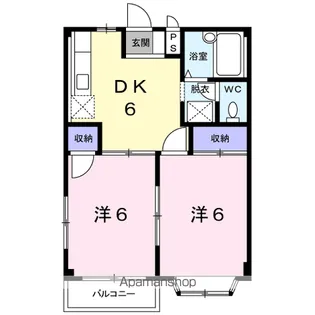 シルクハウスB【1階】の間取り