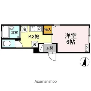 ヴェルドミール【1階】の間取り