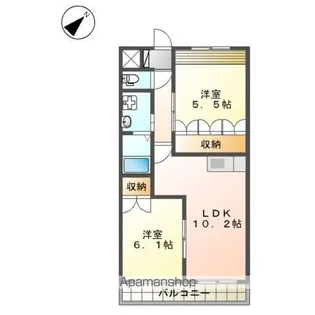 サニーコートYS【2階】の間取り