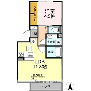 エクセラン A【1階】の間取り