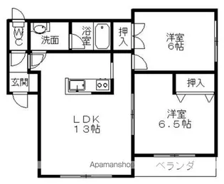 アペックスⅠ【101号室】の間取り