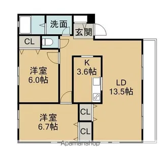 サンコスモ【2階】の間取り
