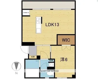 LEAF【102号室】の間取り