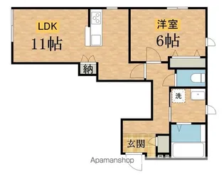 スプリングス八王子ヘーベルメゾン【101号室】の間取り