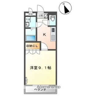 メゾン・ルミナスⅢ【1階】の間取り