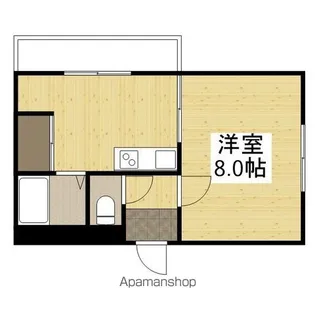 リバーパレス浜田【3階】の間取り