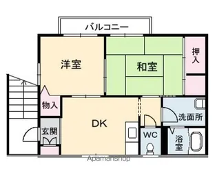 シャーメゾン田村【2階】の間取り