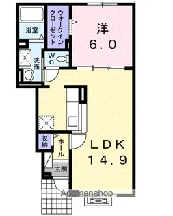 スパライ銀世【1階】の間取り