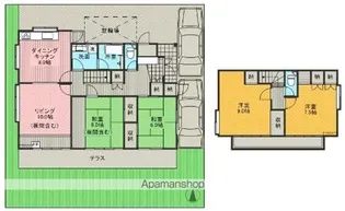 福島県会津若松市東年貢1丁目【一戸建】の間取り