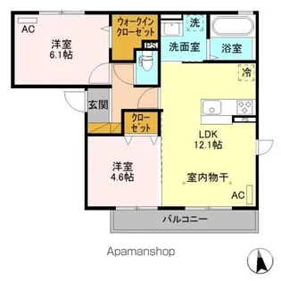 リオ グラシア B【2階】の間取り