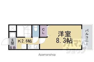 ジョイフル瀬田【211号室】の間取り