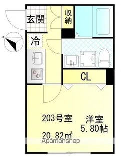 CFジオーレ小岩WEST【2階】の間取り