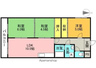 サンヴェール高槻【3階】の間取り