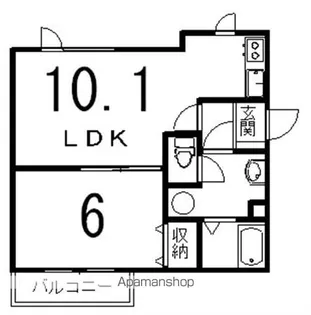 北海道河東郡音更町木野東通2丁目【アパート】の間取り
