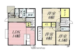 宮城県仙台市若林区大和町1丁目【一戸建】の間取り