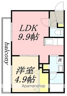 T−MODE花園【405号室】の間取り