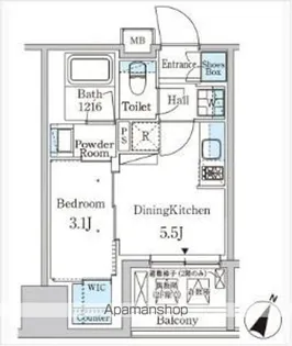 パークアクシス神保町【14階】の間取り