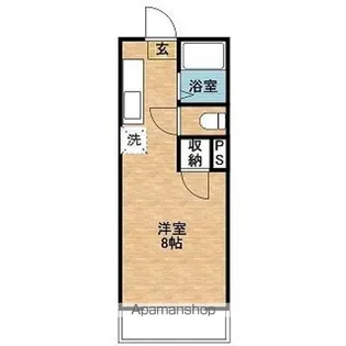 ロゼーヌ唐湊【302号室】の間取り