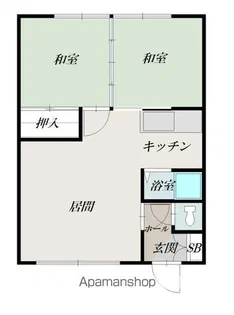 コーポ第1YM【2階】の間取り