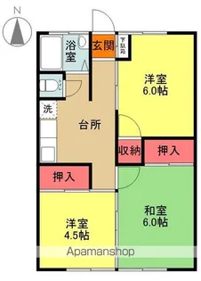 久之浜マンション【106号室】の間取り
