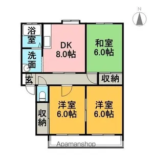 ガーデンヒルズ【1階】の間取り