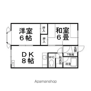 ソレイユⅤ【2階】の間取り
