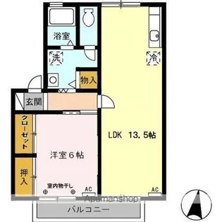 エストハウス B【2階】の間取り
