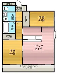 エスト・グランディール【1階】の間取り