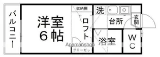 ピースフル泉第6【205号室】の間取り