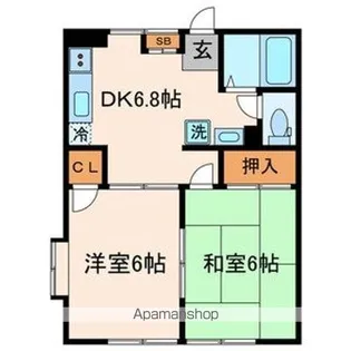 テラスシャルマン【1階】の間取り