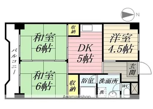 ハイタウンみずほⅢ【720号室】の間取り