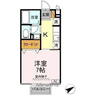 タウン・コート槐(KAI)【2階】の間取り