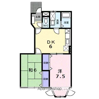 サンハイムA【1階】の間取り