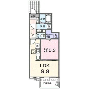 ブリーズガーデン Ⅰ【1階】の間取り