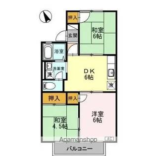 ファミール栄 B棟【203号室】の間取り