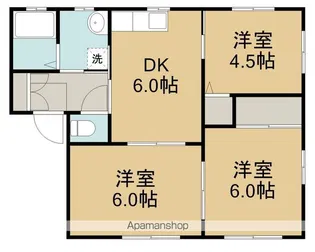 アムールオコノギB【2階】の間取り