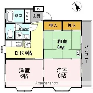 パレ・ドゥ大淀【301号室】の間取り