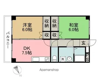 シェレバウム【202号室】の間取り