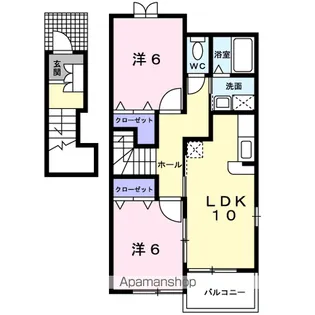 フォルナーチェA【2階】の間取り