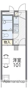 レオパレスフジ【2階】の間取り