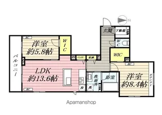 SIGNATURE07(シグネチャーゼロセブン)【2階】の間取り