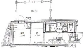 東京都新宿区河田町【マンション】の間取り