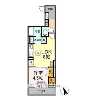 ASSETーCOURT立川富士見町B【1階】の間取り