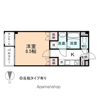 プリズム魚津【1階】の間取り
