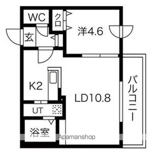 ブランシャールチェレステ宮の森【3階】の間取り