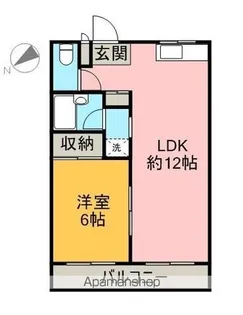 グラッドハウスⅠ【202号室】の間取り