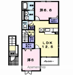 グレープ・ガーデン【2階】の間取り