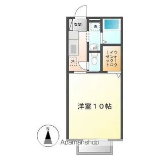 ウェル上加茂【202号室号室】の間取り