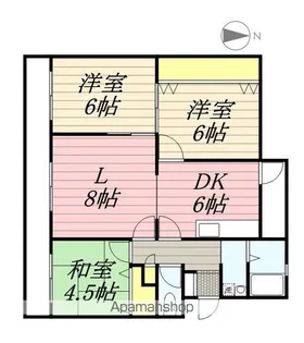 大町団地19棟【206号室】の間取り